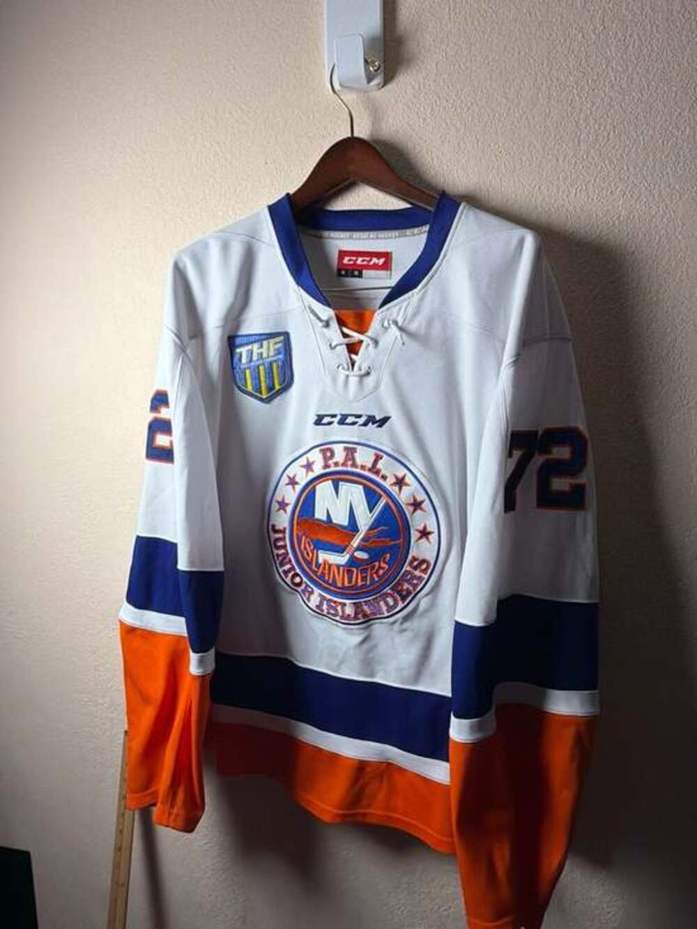 CCM P.A.L. New York Junior Islanders #72 Lucchi‎ Hockey Jersey Size XL